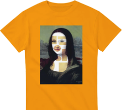Mona Lisa Pop Art Portrait T-Shirt for sale